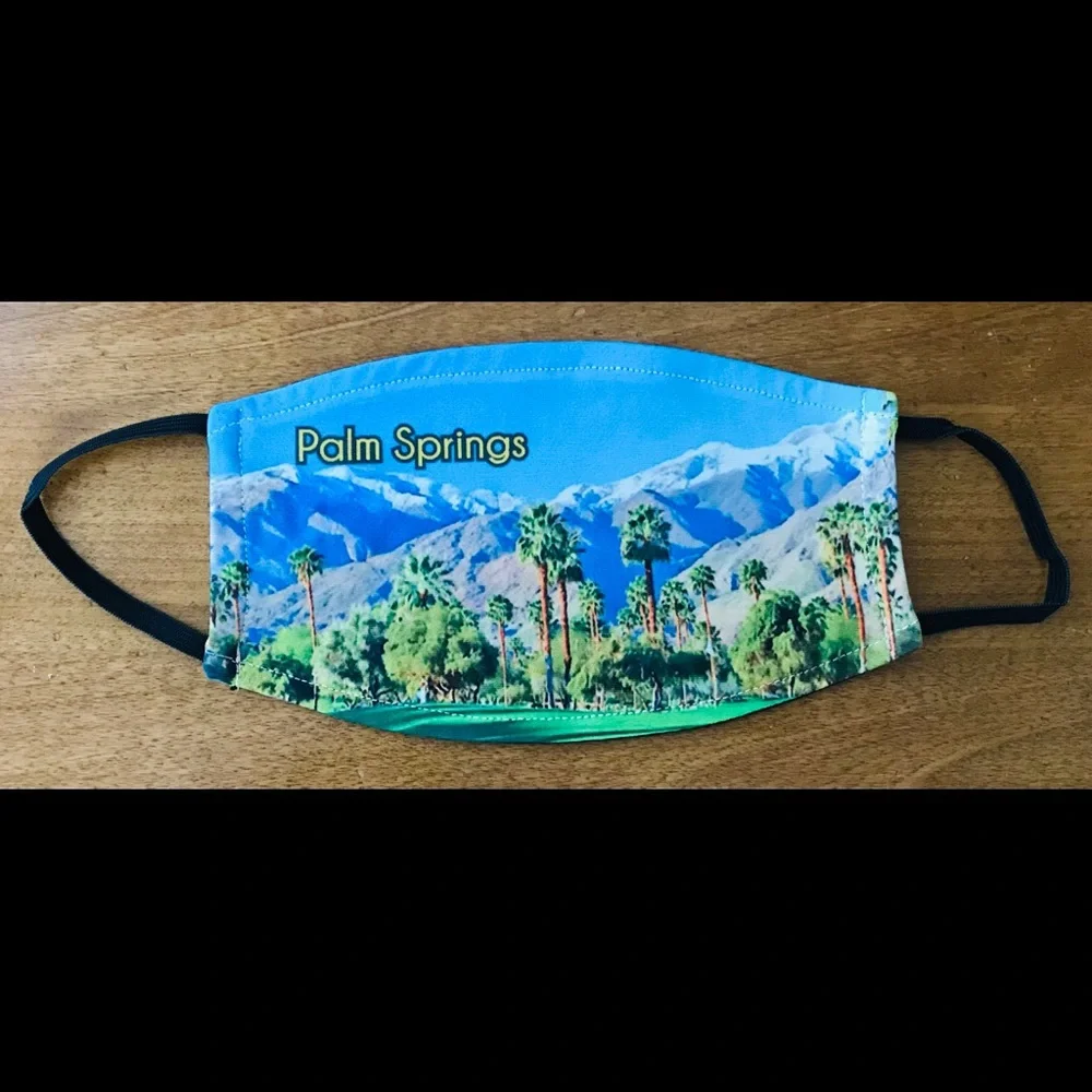 Beautiful New PALM SPRINGS Adult FACE MASK O/S